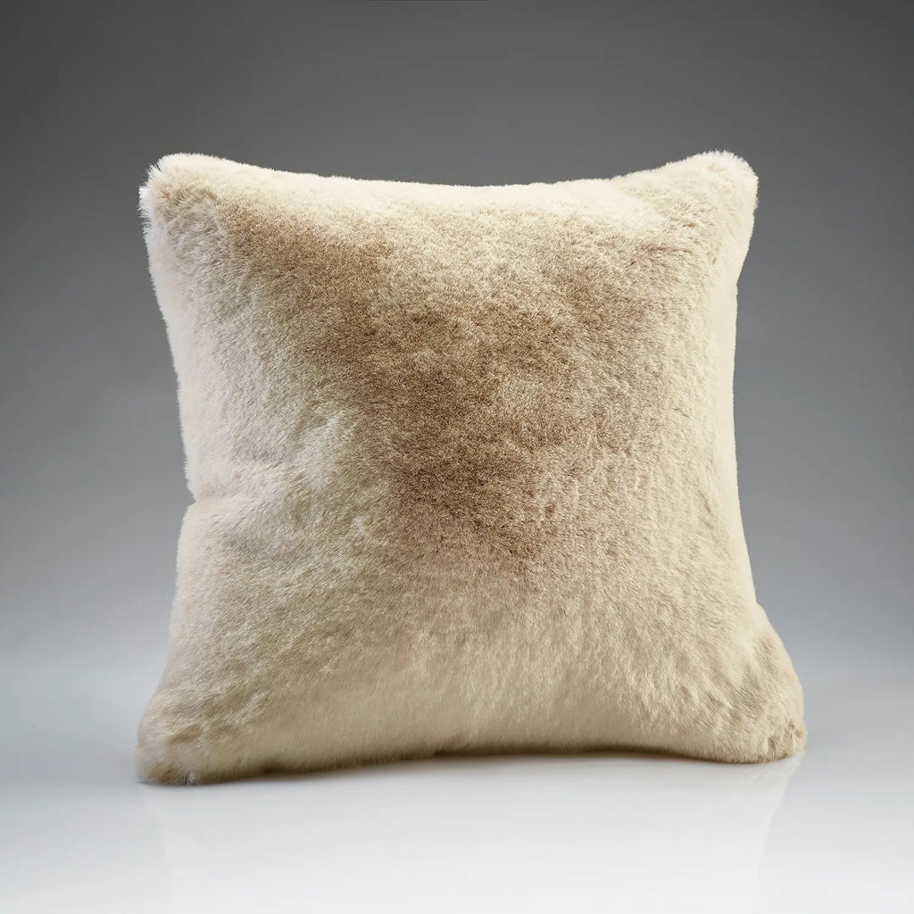 Frosted Vanilla Faux Fur Cushion