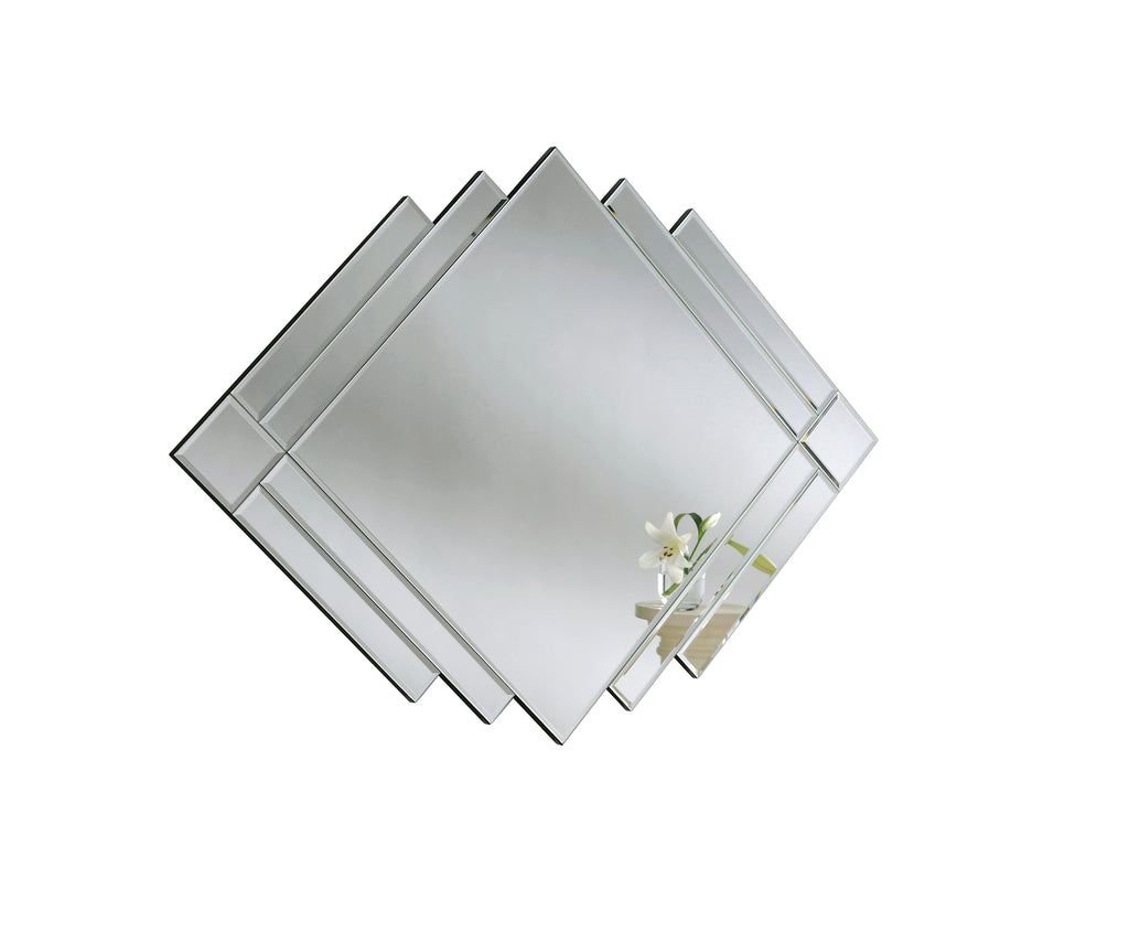 Overlapping Diamond Shaped Wall Mirror
