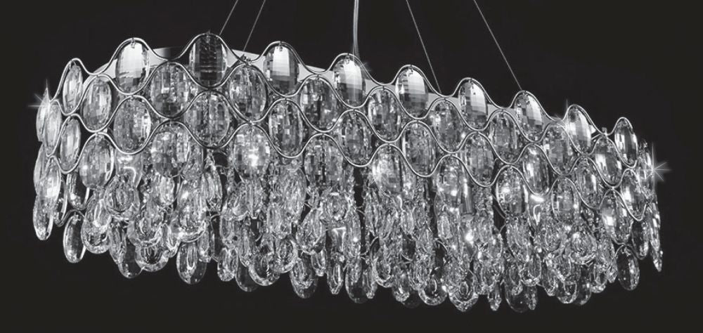 Alaina Crystal 10 Light Ceiling Lamp
