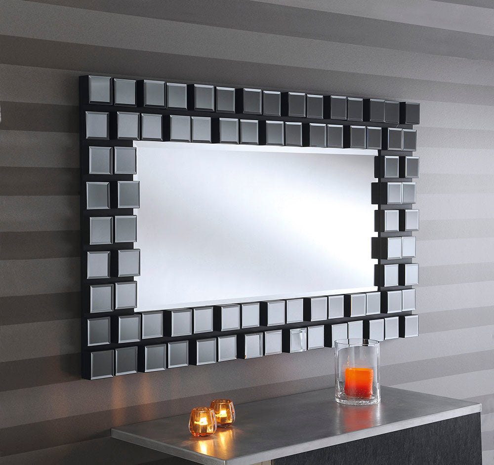 Tile Effect Sides Wall Mirror