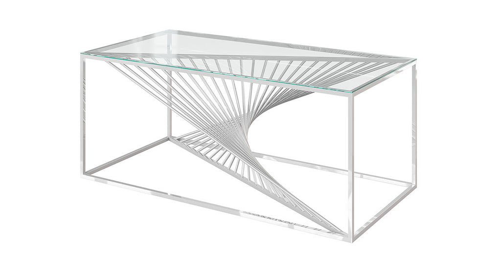 Abstract Glass Coffee Table