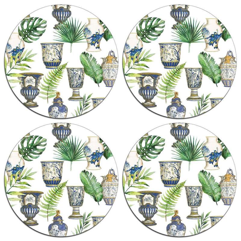 Fern and Urn Table Mat Set