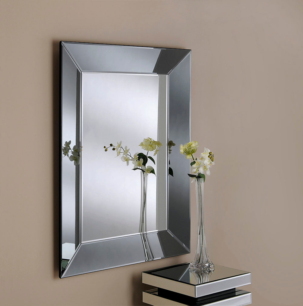 Grey Tinted Frame Wall Mirror