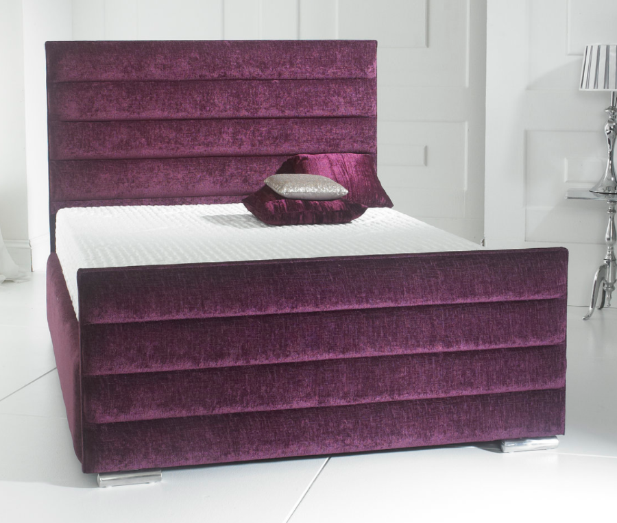 Veni Velvet Purple Bed