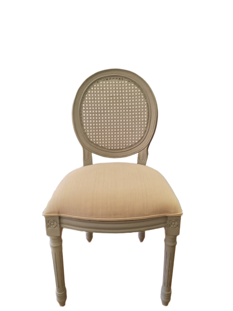 Set of 6 Grey Bergere Chairs