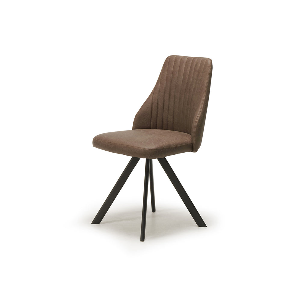 August Swivel Dining Chair (Dark Grey, Light Grey or Brown)