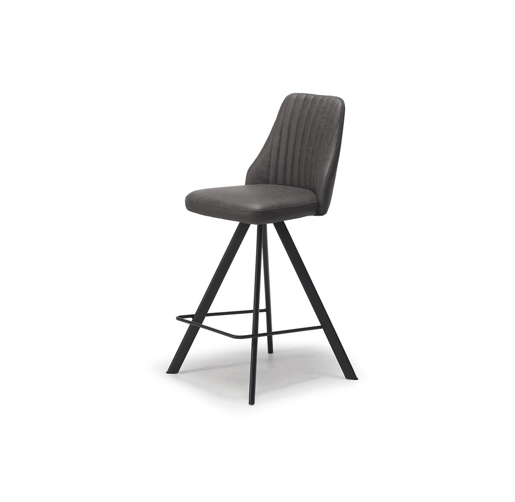 August Swivel Counter Stool (Light Grey, Dark Grey or Brown)