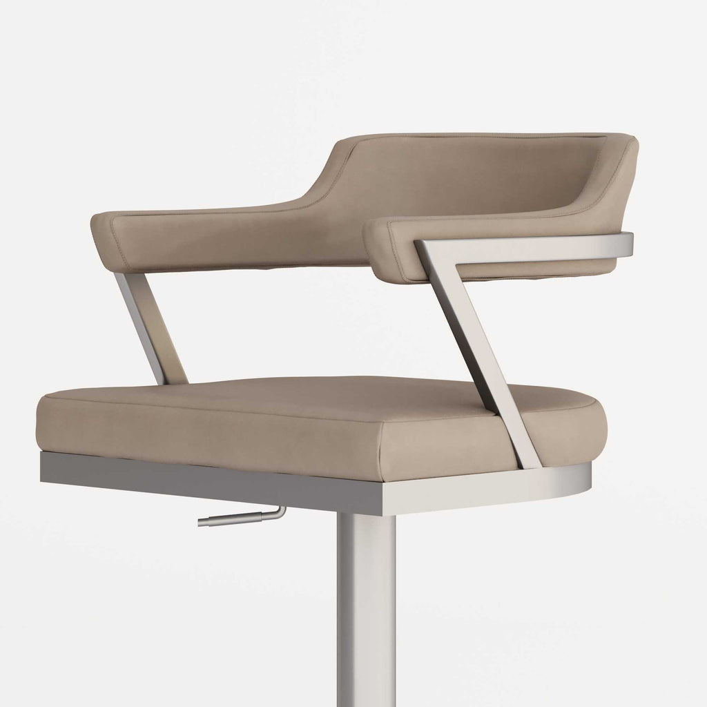 Frieza Adjustable Bar Stool (Black, Grey, Taupe or Caramel)