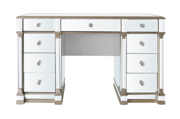 Rollo Mirrored 9 Drawer Dressing Table