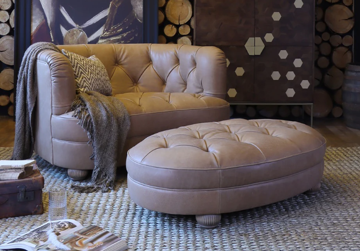 Strand Leather Sofa/Snuggler