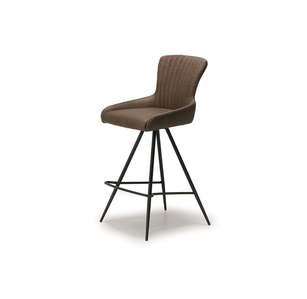 Mary Counter Swivel Stools (Brown or Dark Grey)