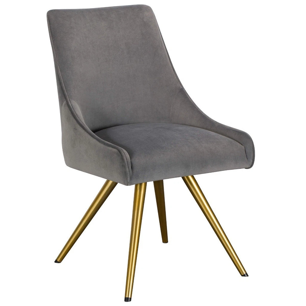 Grey Velvet Dining Chair (Set of 4)