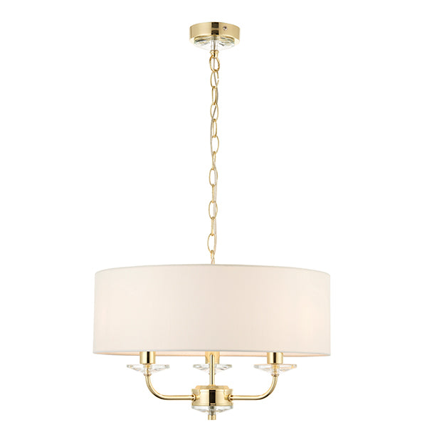 Brass 3 Light Ceiling Lamp