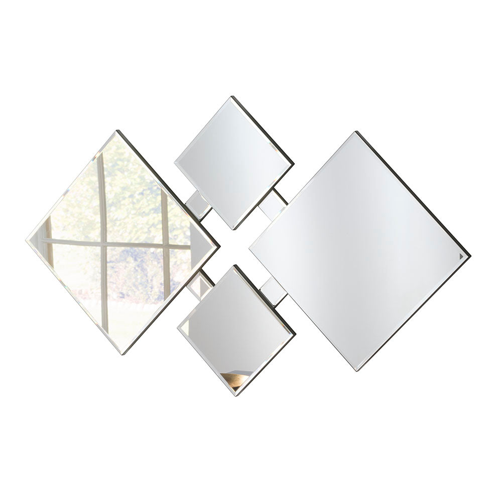4 Piece Diamond Shaped Wall Mirror