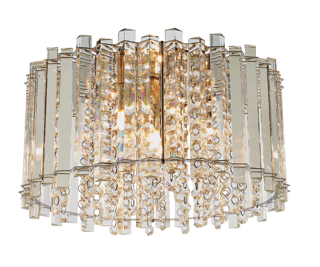 Clear Crystal 4 Light Ceiling Lamp