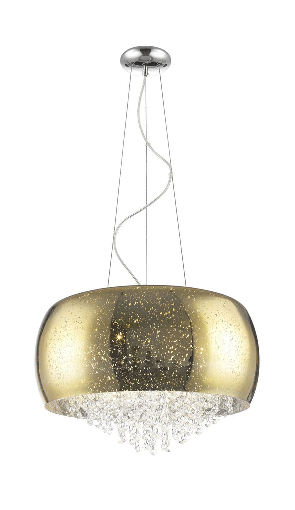 Moon 5 Light Crystal Droplets Ceiling Lamp