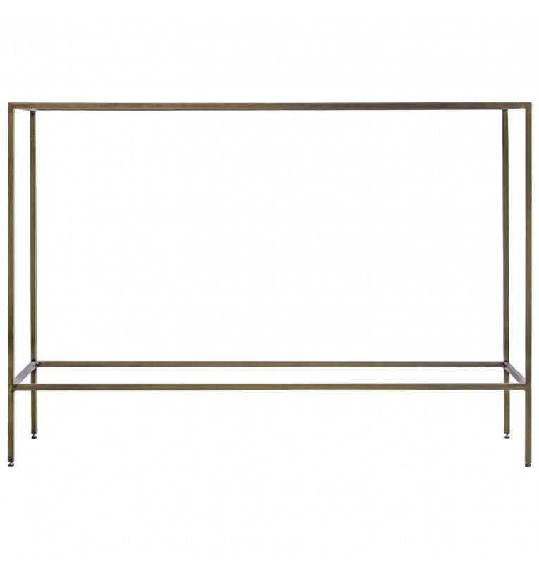 Rothberg Glass Top Console Table Silver/Bronze/Champagne