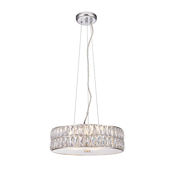 Clear Crystal 5 Light Ceiling Lamp
