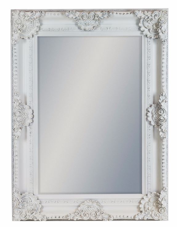 White Rectangle Classic Mirror