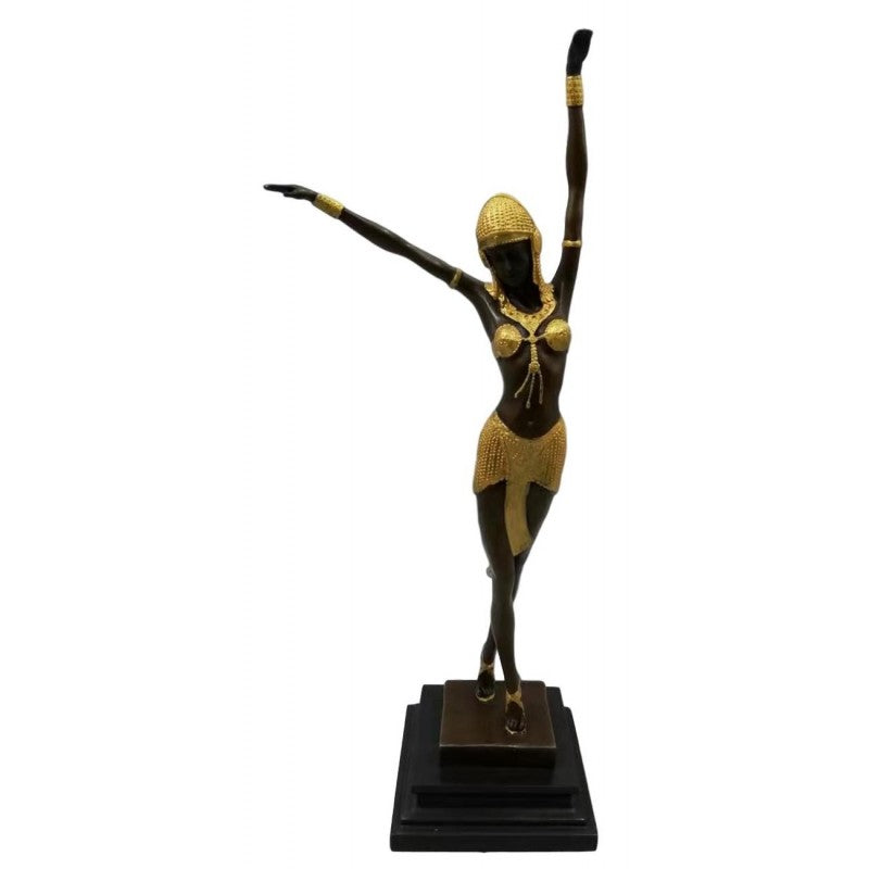 Art Deco Bronze and Gilt lady - Egyptian Dancer