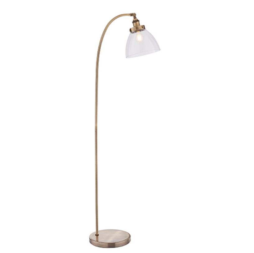 Glass Shade Floor Lamp (Different Finishes)