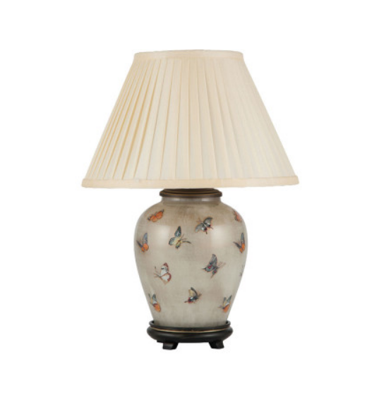 Butterflies Small Glass Table Lamp