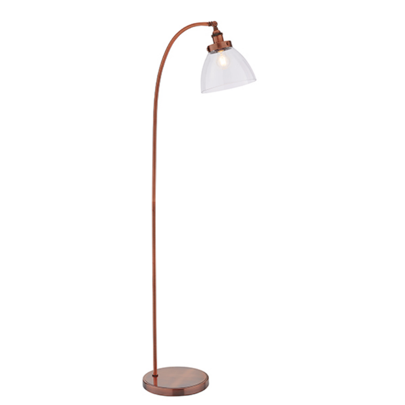 Glass Shade Floor Lamp (Different Finishes)