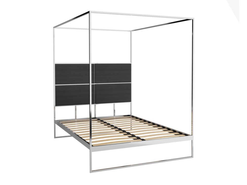 Double Canopy Bed with Different Finishes