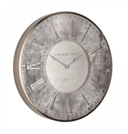 21" Florentine Wall Clock Silver