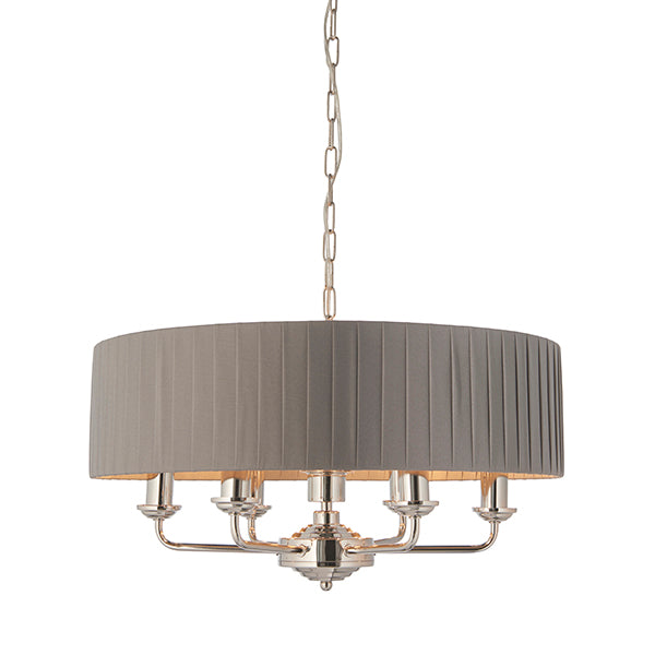 Charcoal 6 Light Patterned Ceiling Lamp