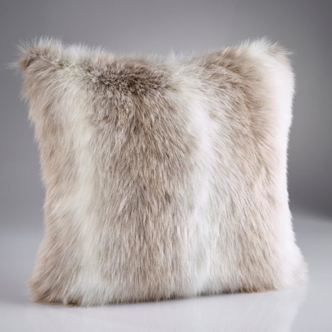 Reindeer Faux Fur Cushion Grays Of Worcester
