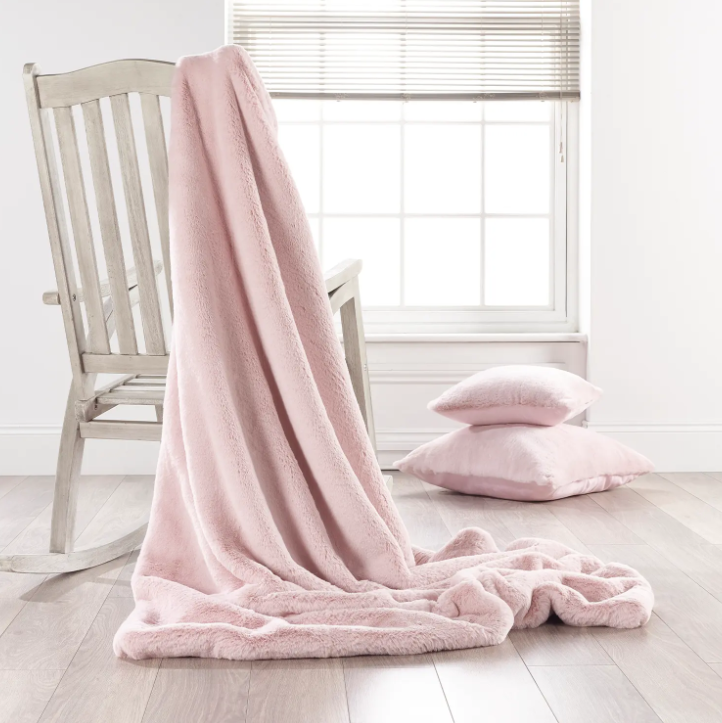 Coloured Soft Faux Fur Throws (Many Different Colours)