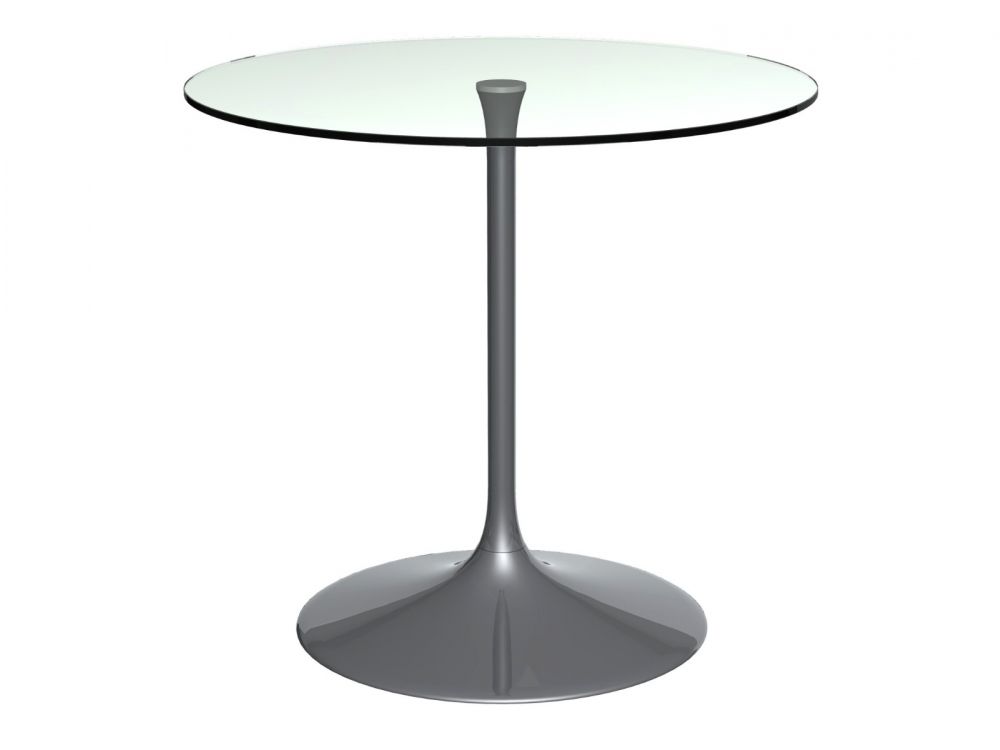 Swan Metal Base Small Dining Table