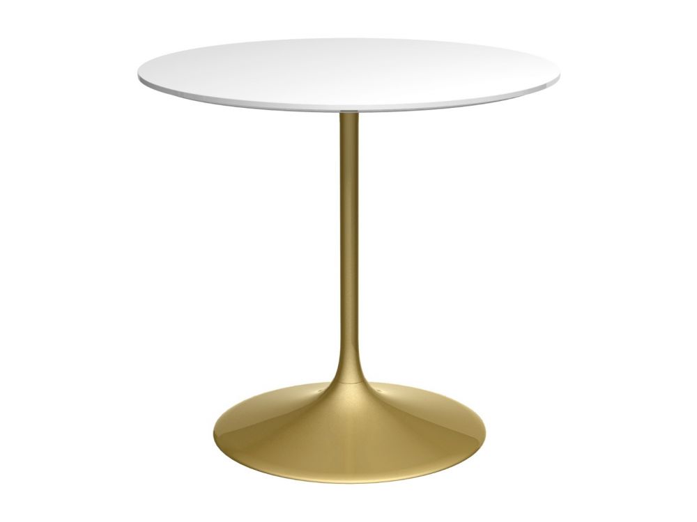 Swan Metal Base Small Dining Table